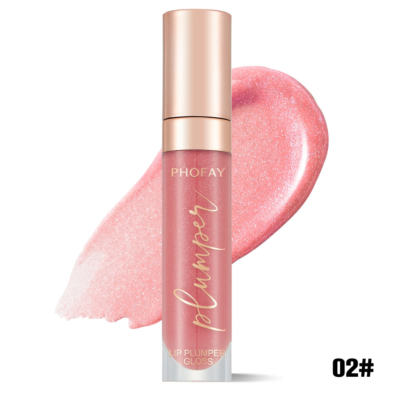PHOFAY Shiny Lip Plumper Gloss | High-Gloss Plumping Finish (7ml)