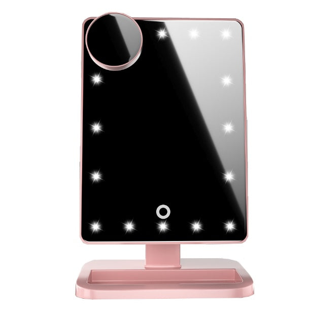LED Touch Makeup Mirror with Bluetooth & 10× Magnification