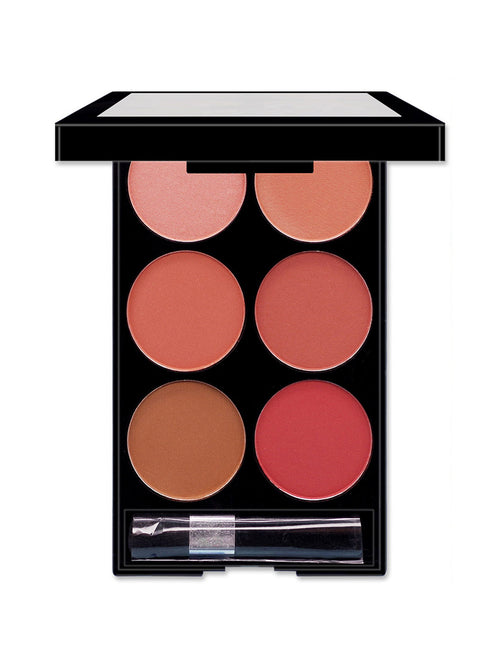 6-Colour Blush & Contour Palette | Multi-Tone Face Sculpting Powder (15g)