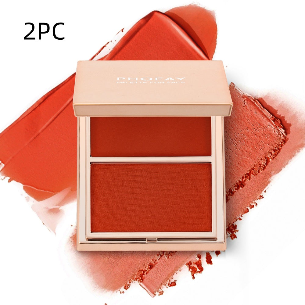PHOFAY Double-Take Cream & Powder Blush Duo – Smooth, Weightless Finish (6.5g)