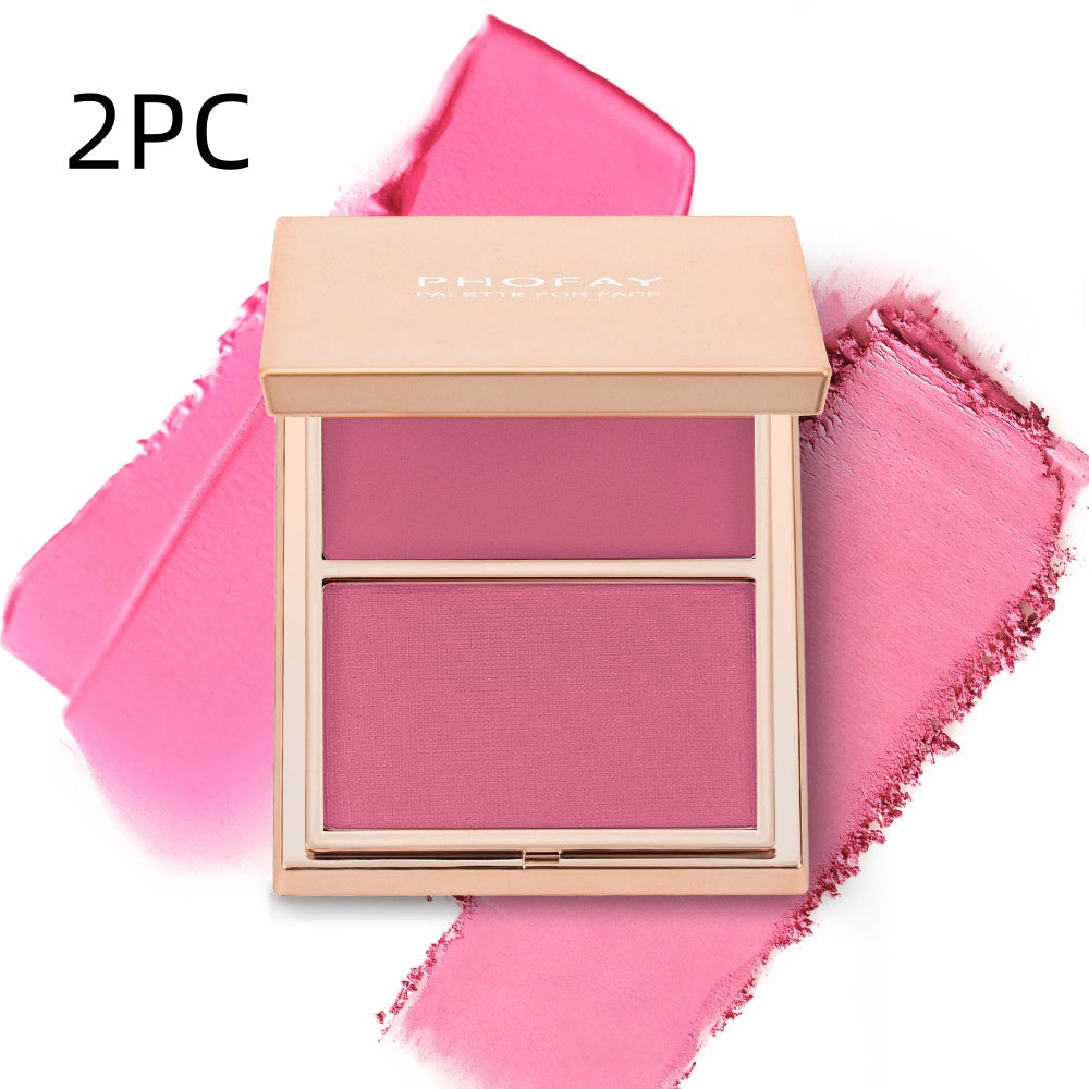 PHOFAY Double-Take Cream & Powder Blush Duo – Smooth, Weightless Finish (6.5g)