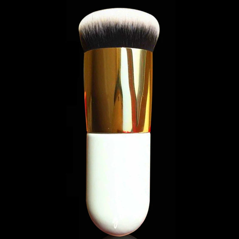 Chubby Flat Foundation Brush Professional Cream Makeup Brush with Soft Synthetic Bristles