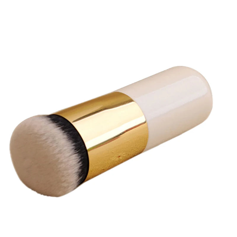 Chubby Flat Foundation Brush Professional Cream Makeup Brush with Soft Synthetic Bristles