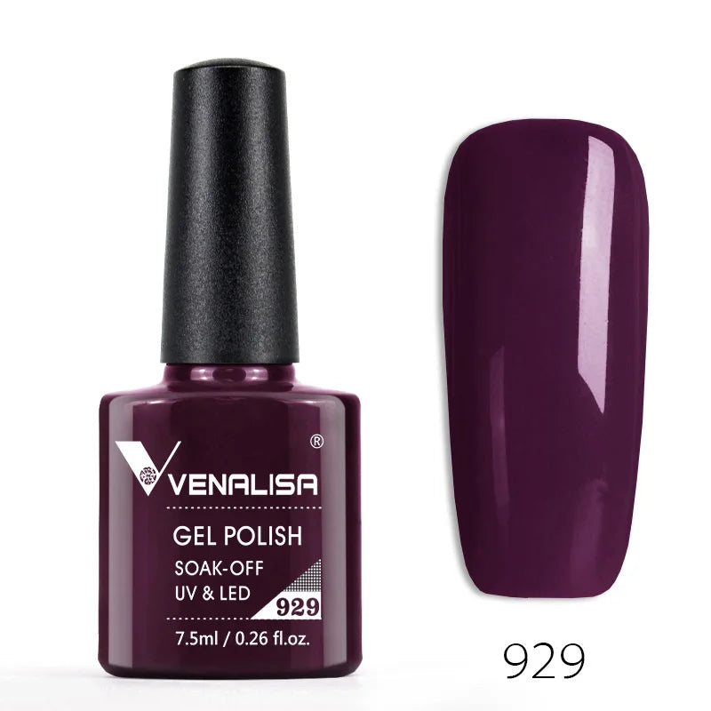 Soak-Off UV/LED Gel Nail Polish | High-Shine Full Coverage (7.5ml, 60 Shades)