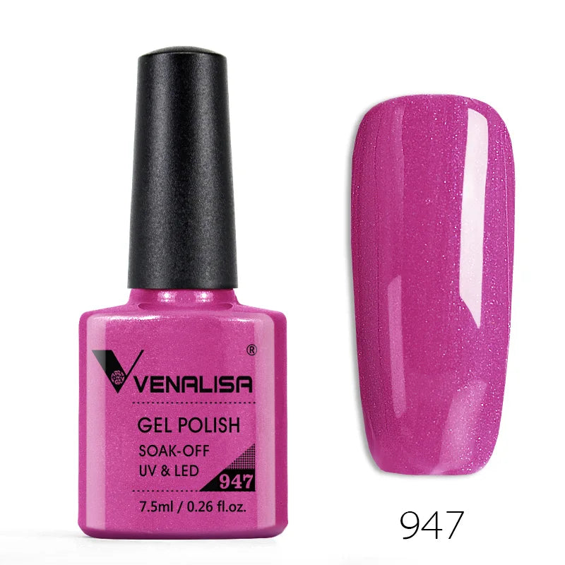 Soak-Off UV/LED Gel Nail Polish | High-Shine Full Coverage (7.5ml, 60 Shades)