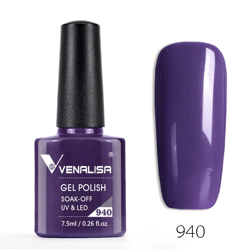 Soak-Off UV/LED Gel Nail Polish | High-Shine Full Coverage (7.5ml, 60 Shades)