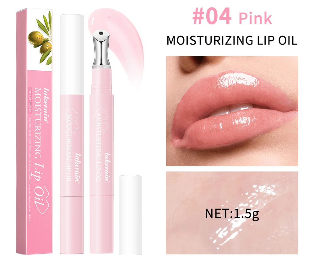 Lakerain Moisturizing Lip Oil | Brightening, Nourishing & Repair Lip Balm Serum (1.5g)