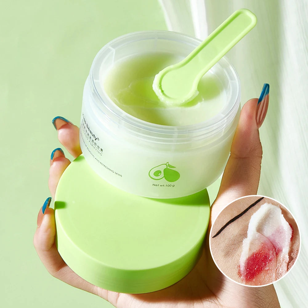 Kiss Beauty Avocado Cleansing Cream | 3-in-1 Eye, Lip & Face Makeup Remover