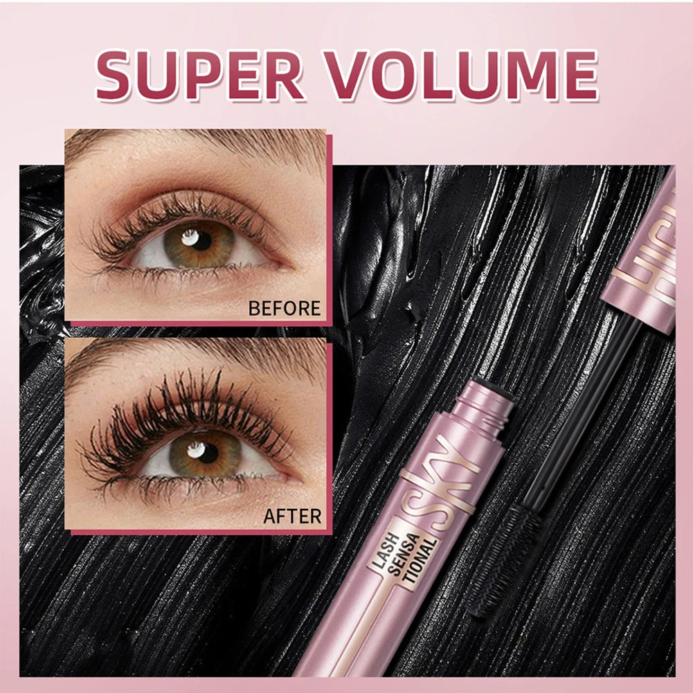 Natural Curling Waterproof Mascara | Quick-Dry, Smudge-Proof & Long-Lasting (10ml)