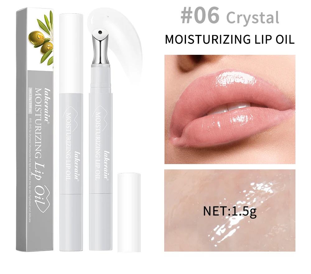 Lakerain Moisturizing Lip Oil | Brightening, Nourishing & Repair Lip Balm Serum (1.5g)