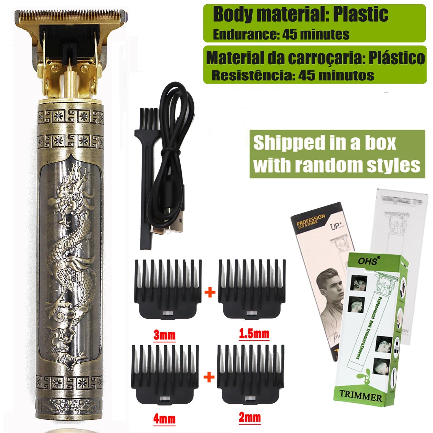 T9 Professional Hair Clipper & Beard Trimmer | Cordless 0mm Precision Barber Shaver
