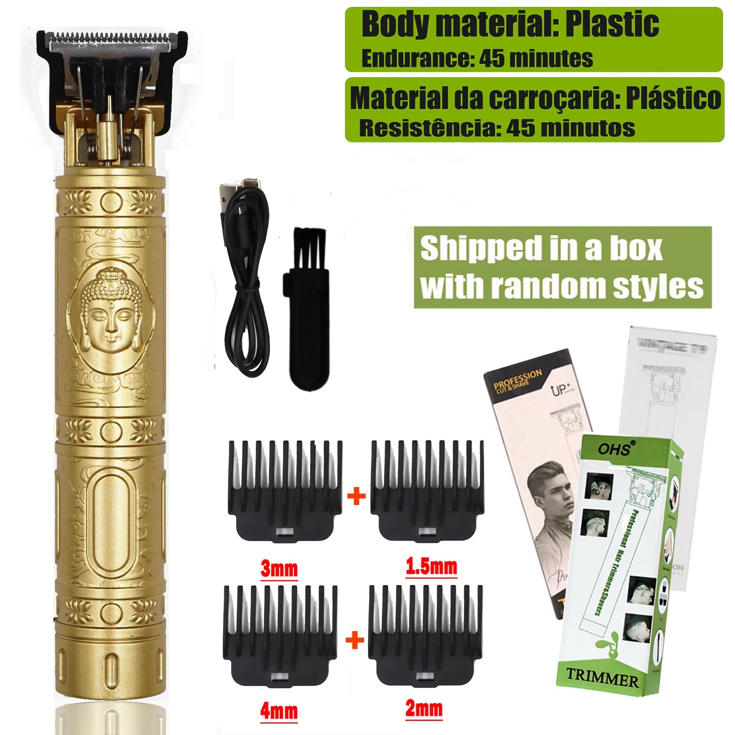 T9 Professional Hair Clipper & Beard Trimmer | Cordless 0mm Precision Barber Shaver