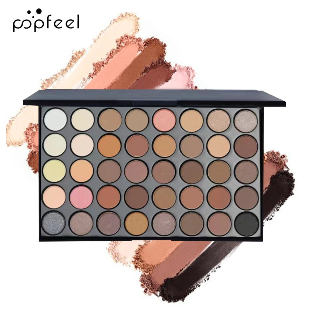 POPFEEL Eye Makeup Gift Set – Eyeshadow, Eyeliner, Mascara & Brow Pencil