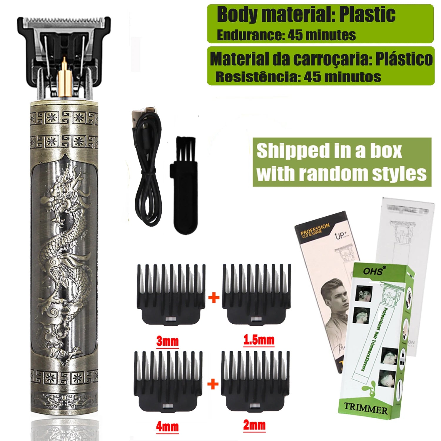 T9 Professional Hair Clipper & Beard Trimmer | Cordless 0mm Precision Barber Shaver
