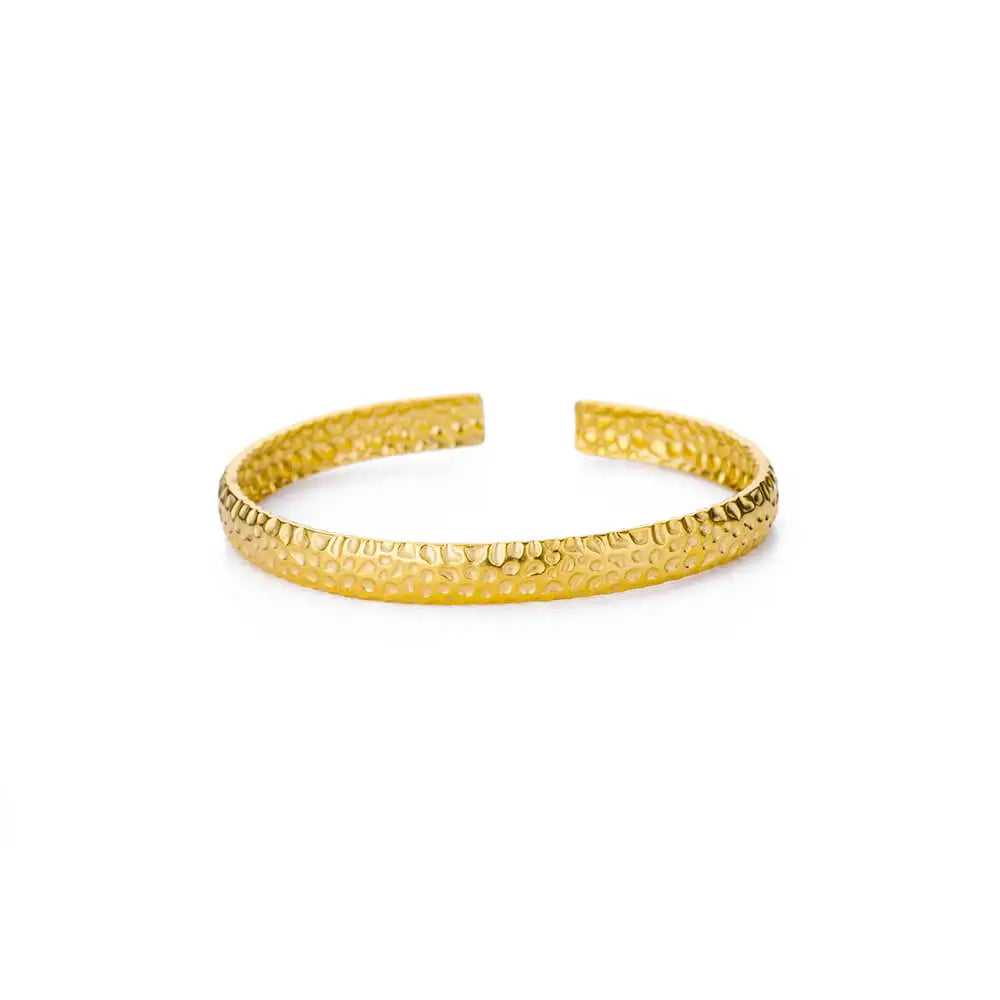 Gold Plated Stainless Steel Multi | Layer Bangle Bracelet for Women