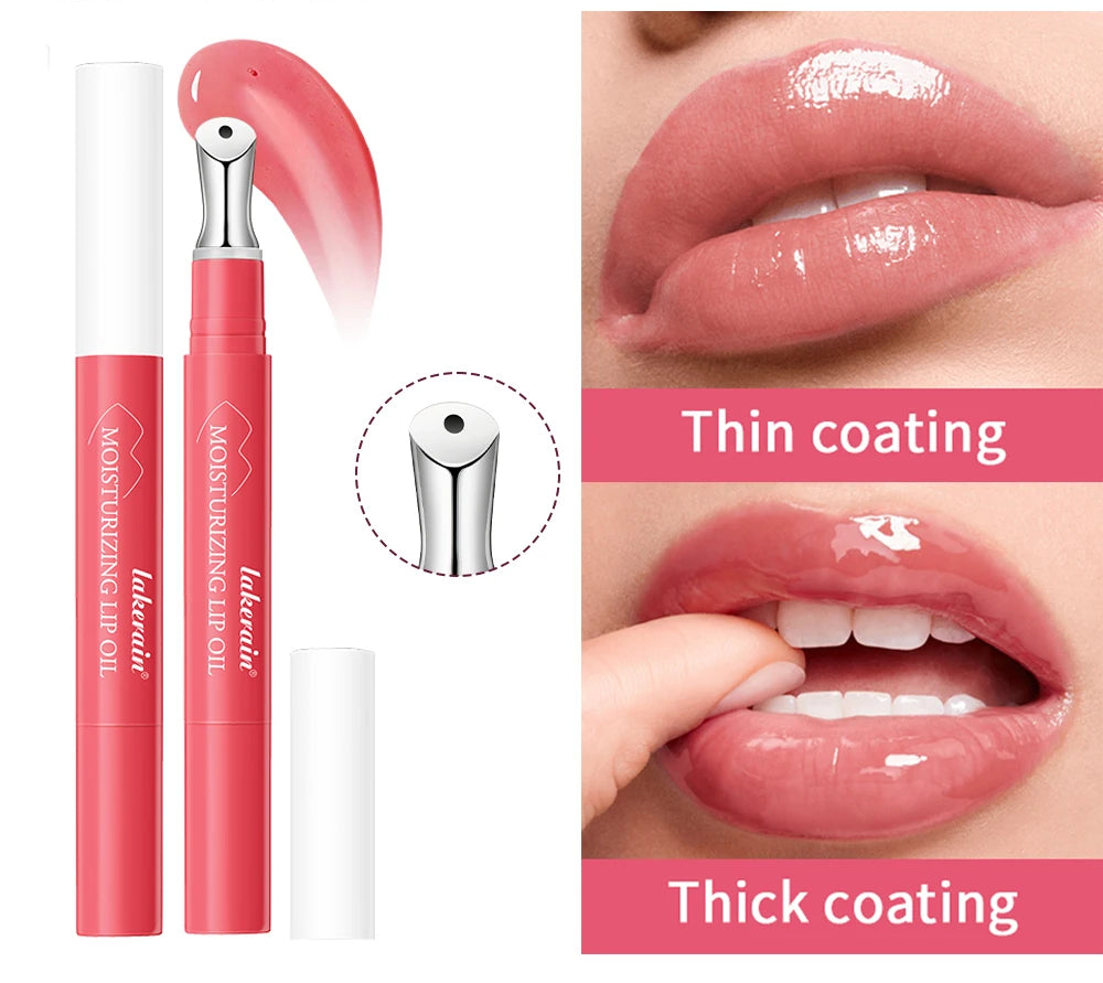 Lakerain Moisturizing Lip Oil | Brightening, Nourishing & Repair Lip Balm Serum (1.5g)