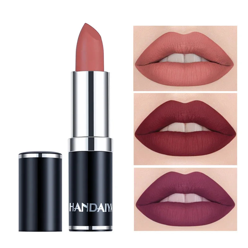 12-Color Matte Velvet Lipstick Set | Smooth, Hydrating Shades
