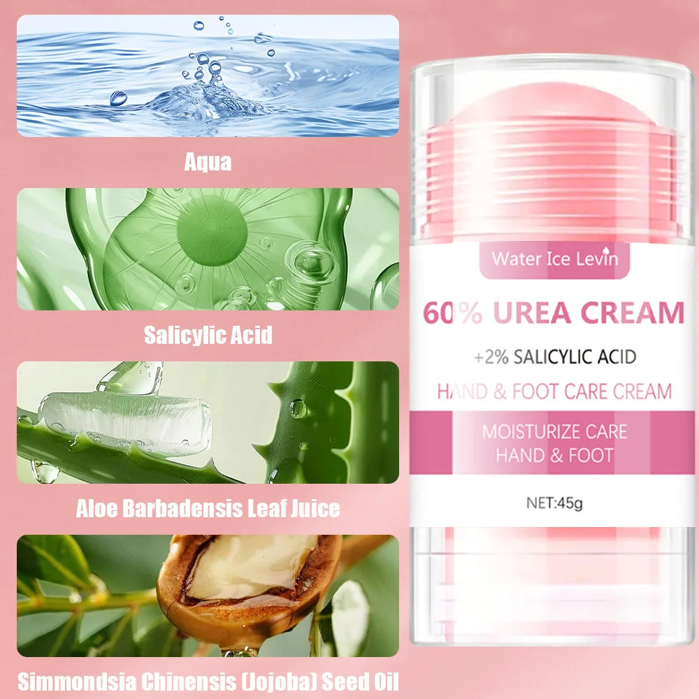 60% Urea Super Moisturizing Aloe Vera Foot Cream Stick | Repair, Smooth & Restore Dry Cracked Skin