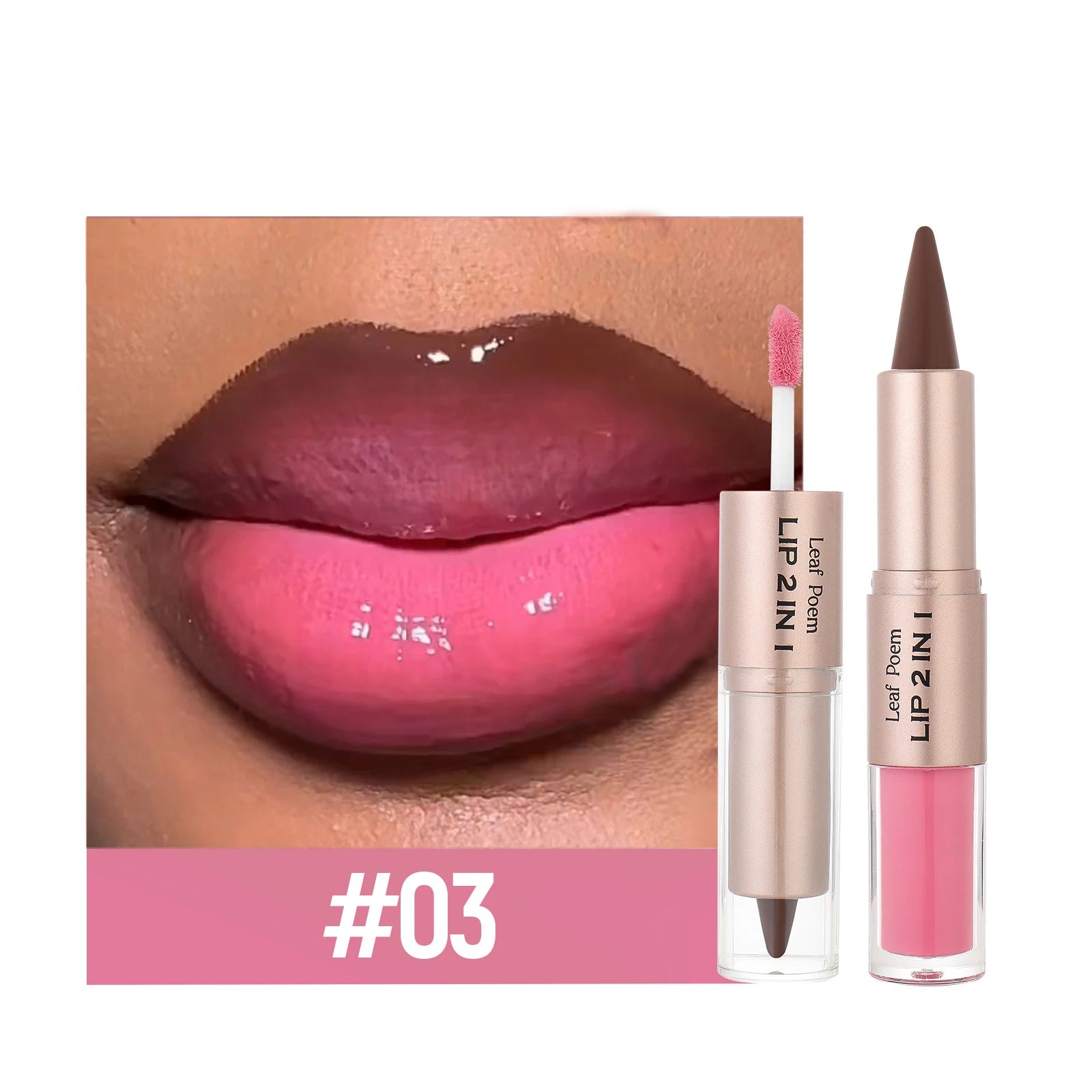 Velvet Matte Double-Ended Lipstick & Gloss | Hydrating Tint Plumper