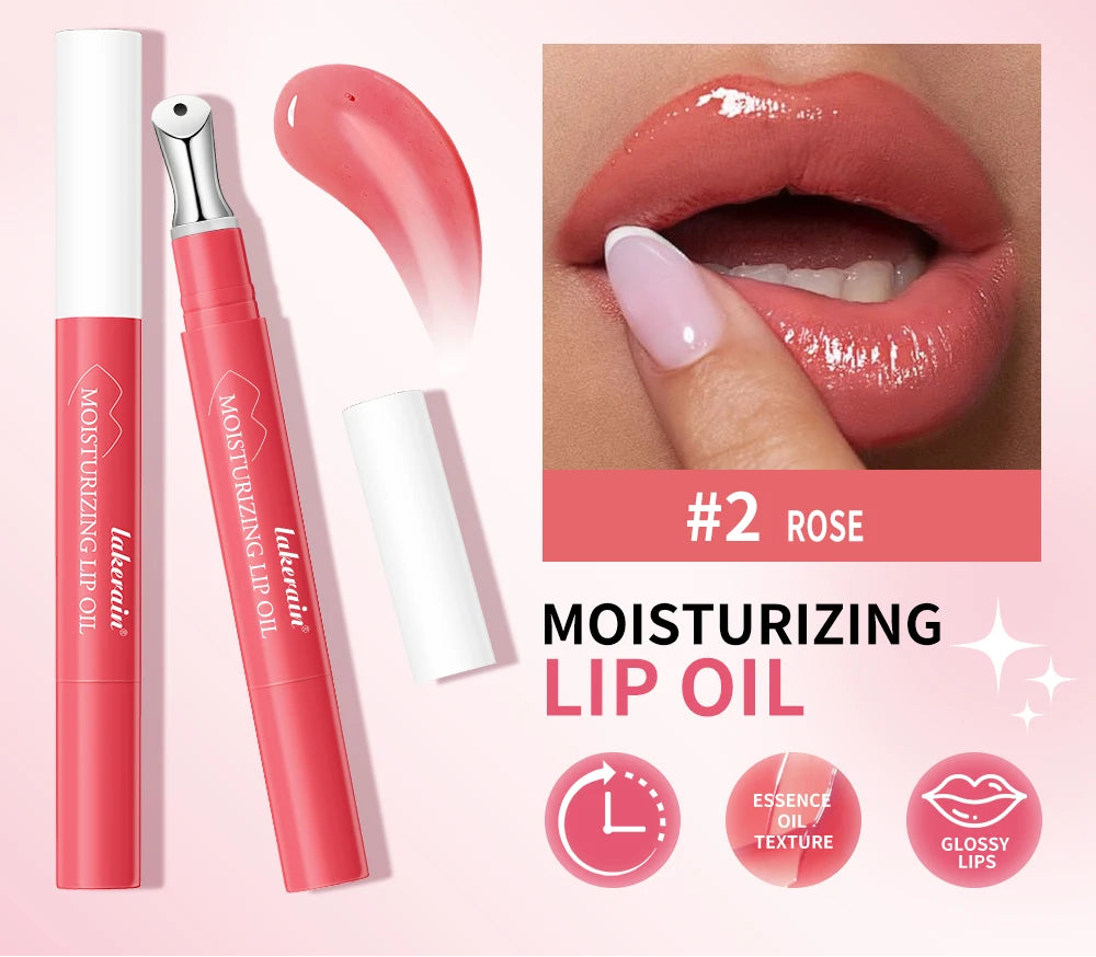 Lakerain Moisturizing Lip Oil | Brightening, Nourishing & Repair Lip Balm Serum (1.5g)