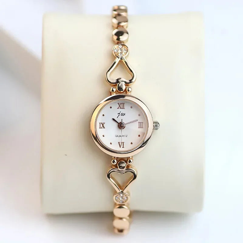 Luxury Women’s Quartz Watch with Bracelet Strap | Minimal Small Dial Ladies Wristwatch