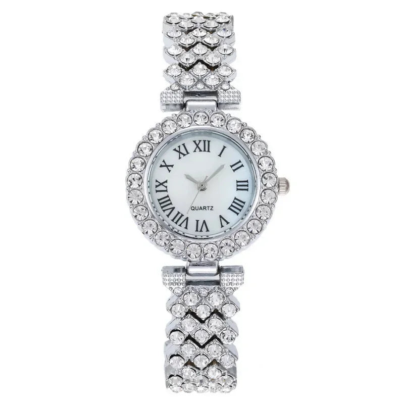 Women’s Quartz Watch & Bracelet Gift Set | 6-Piece Elegant Accessory Set