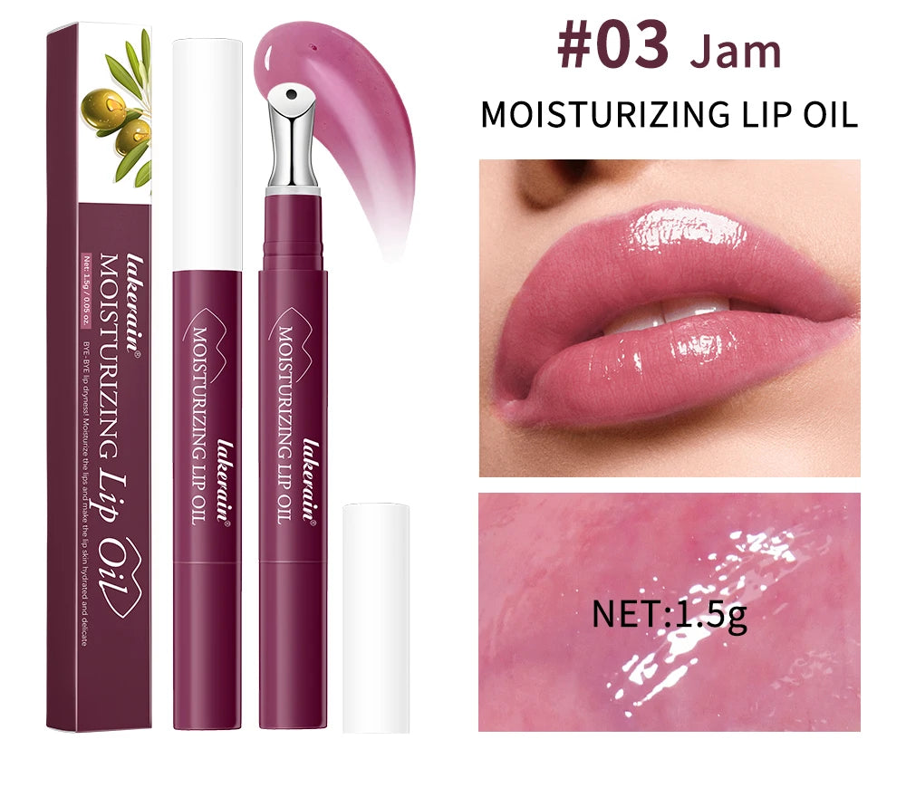 Lakerain Moisturizing Lip Oil | Brightening, Nourishing & Repair Lip Balm Serum (1.5g)