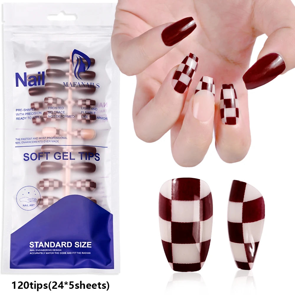 Light Pink Press-On Nails | 100pcs Short & Medium Square Full | Cover Nail Tips