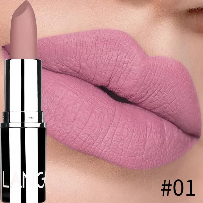 Waterproof Nude Pink Matte Lipstick | Long-Lasting Velvet Finish