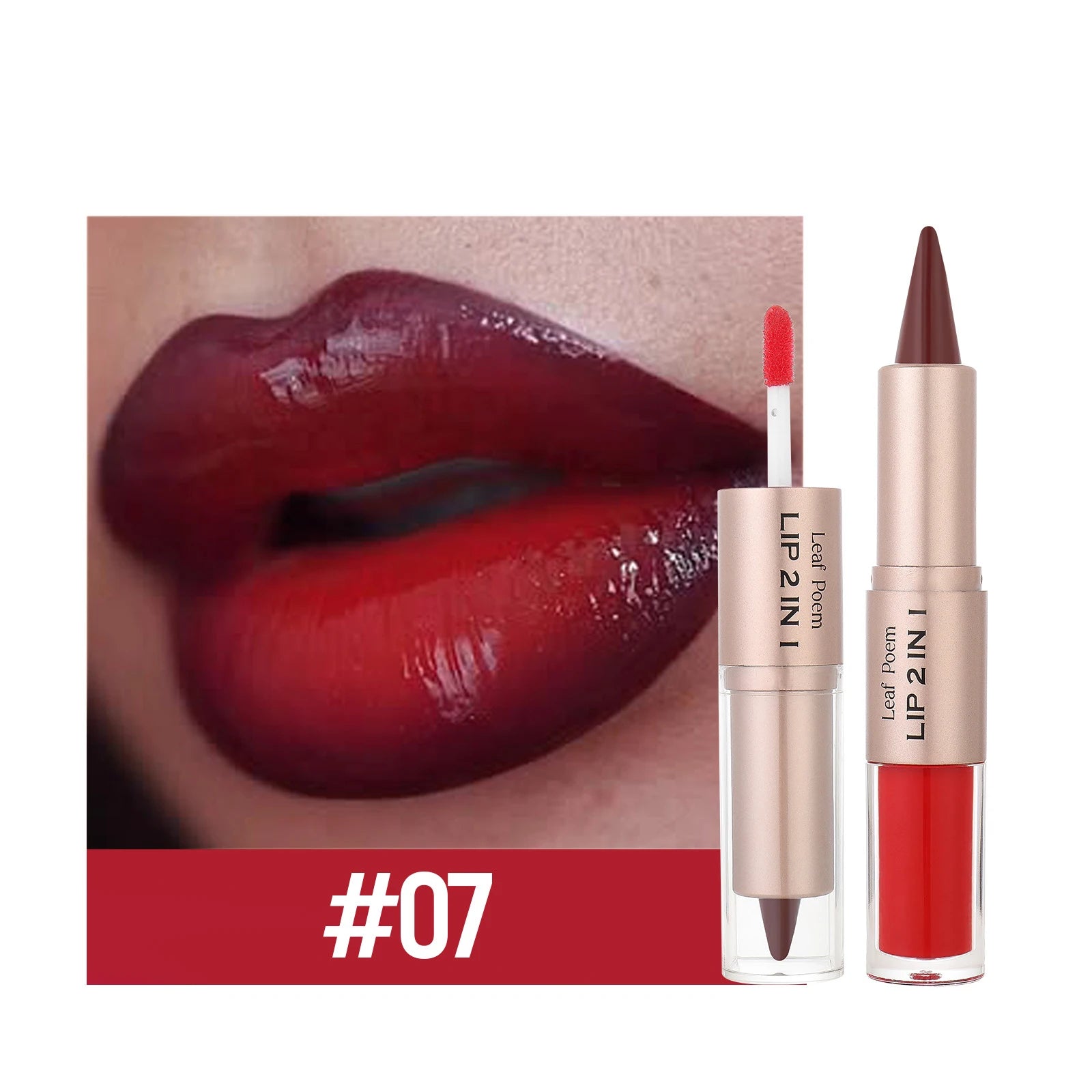 Velvet Matte Double-Ended Lipstick & Gloss | Hydrating Tint Plumper