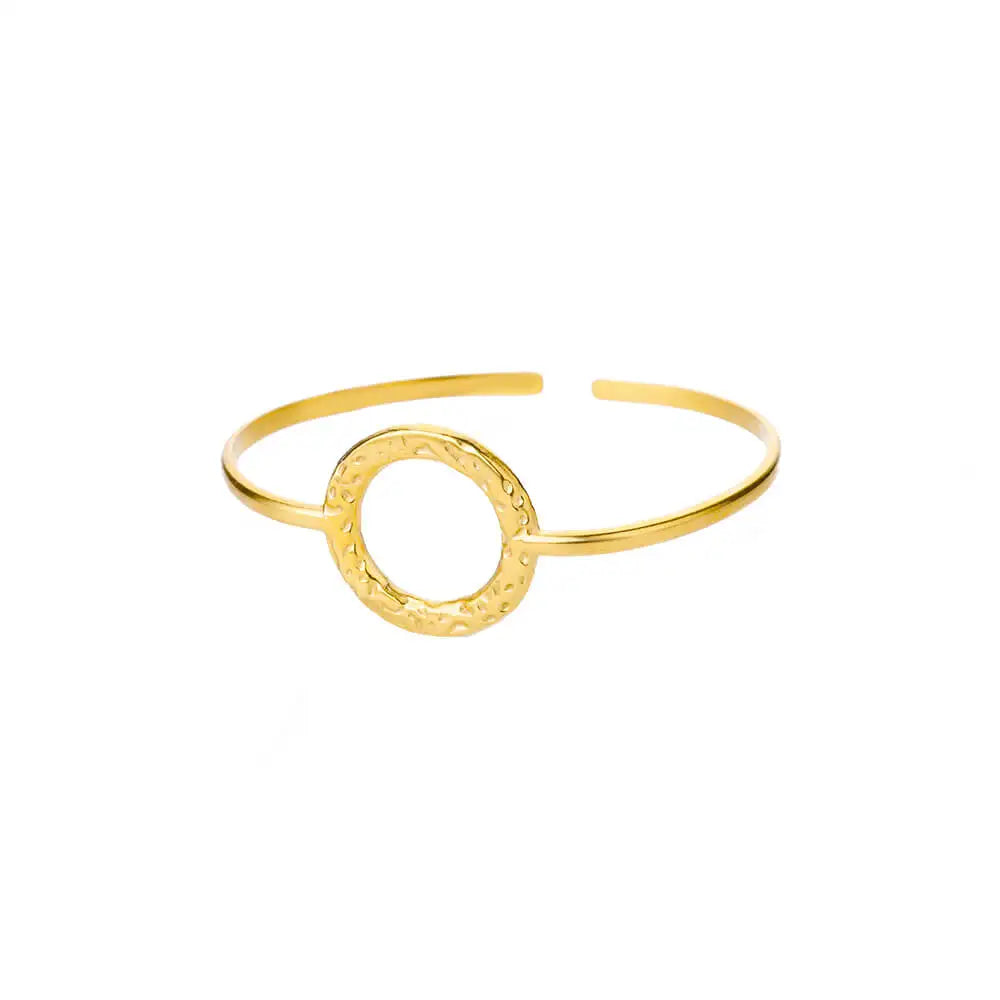 Gold Plated Stainless Steel Multi | Layer Bangle Bracelet for Women