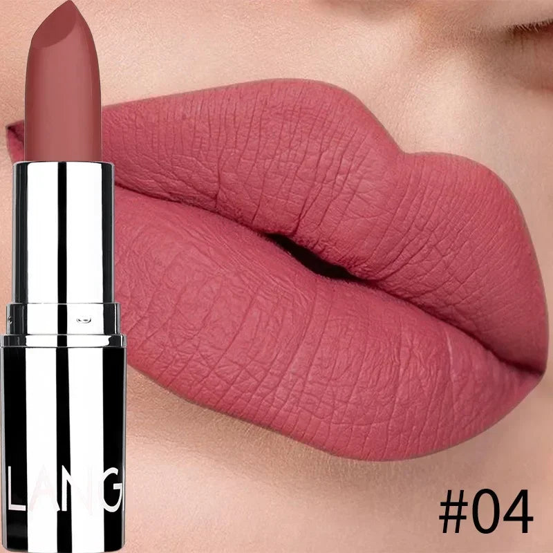 Waterproof Nude Pink Matte Lipstick | Long-Lasting Velvet Finish