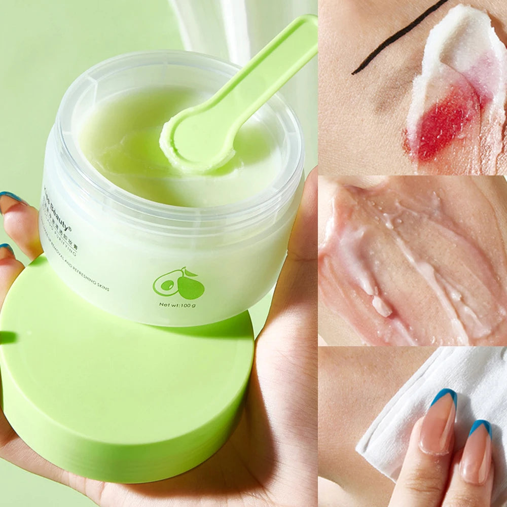 Kiss Beauty Avocado Cleansing Cream | 3-in-1 Eye, Lip & Face Makeup Remover