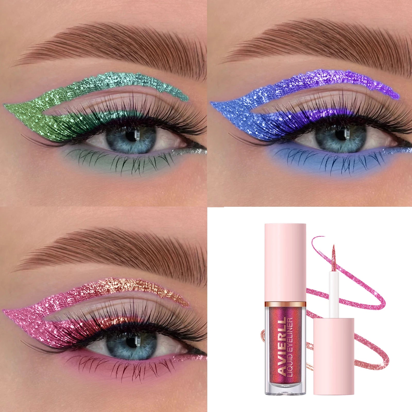 Shimmering Color | Changing Metallic Eyeliner Pencil | Waterproof, Long-Lasting (10 Shades)