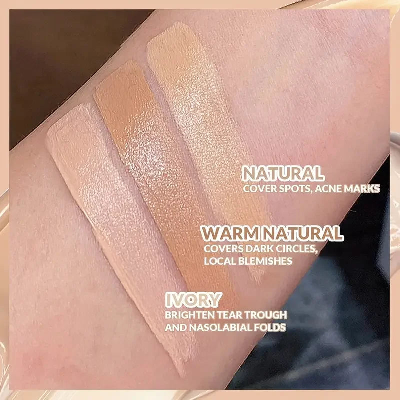 3-in-1 Cream Face Concealer Palette | Blemish, Dark Circle & Contour Corrector