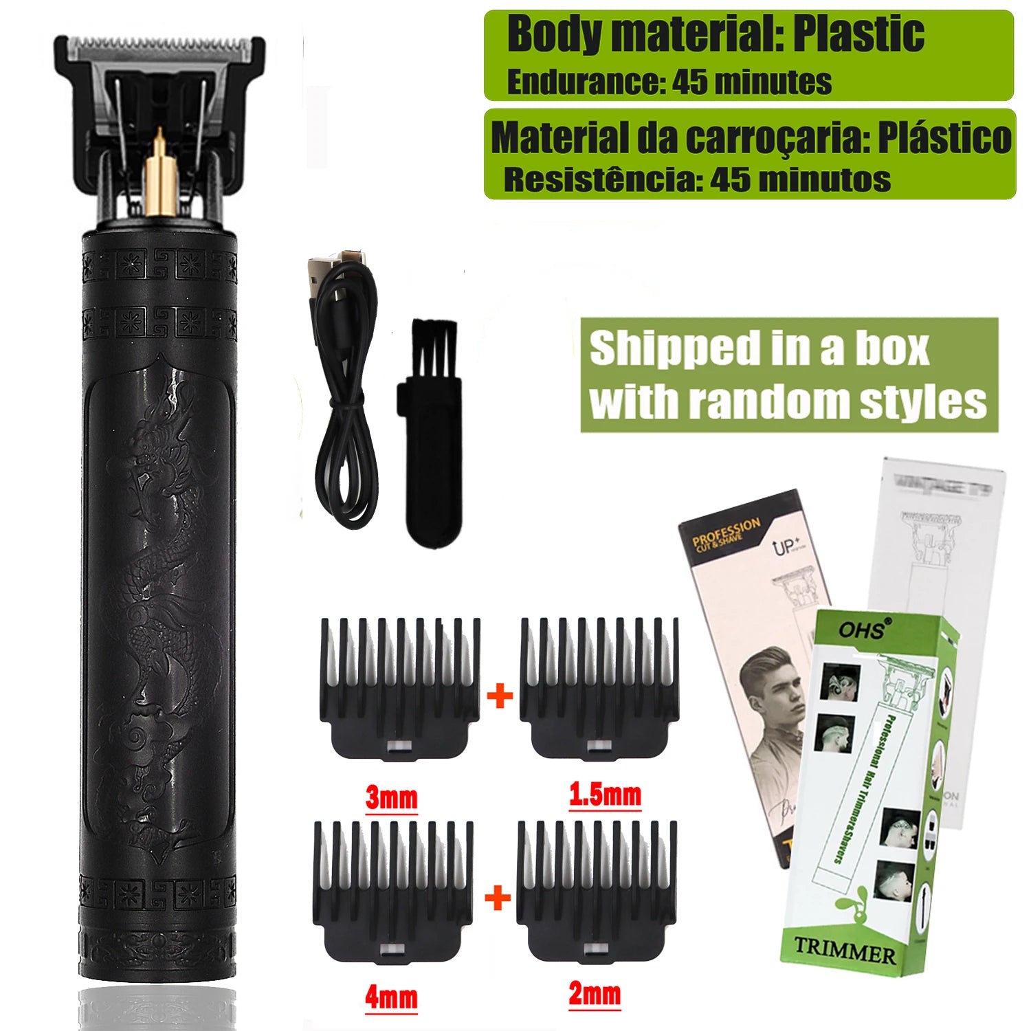 T9 Professional Hair Clipper & Beard Trimmer | Cordless 0mm Precision Barber Shaver