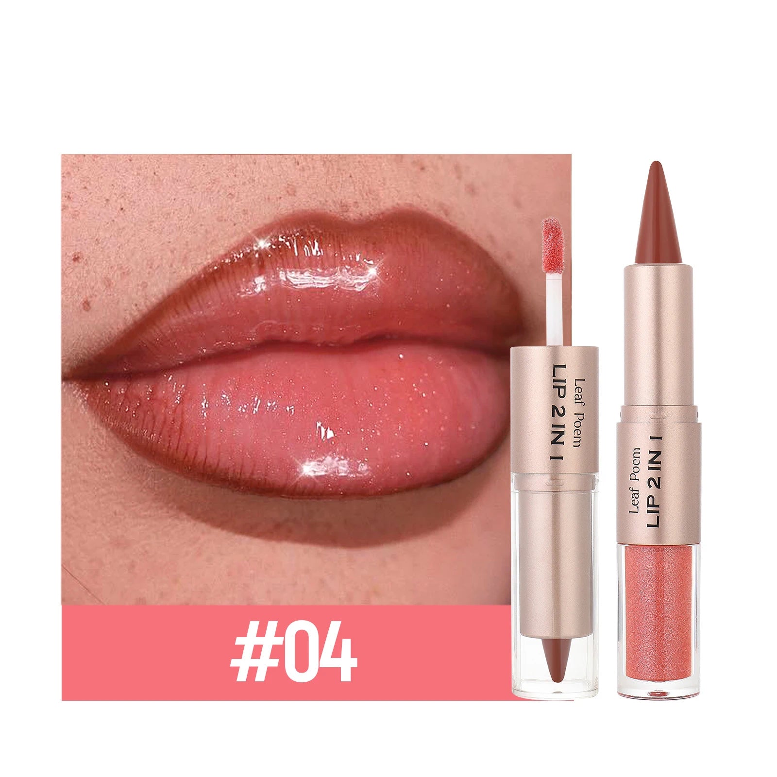Velvet Matte Double-Ended Lipstick & Gloss | Hydrating Tint Plumper