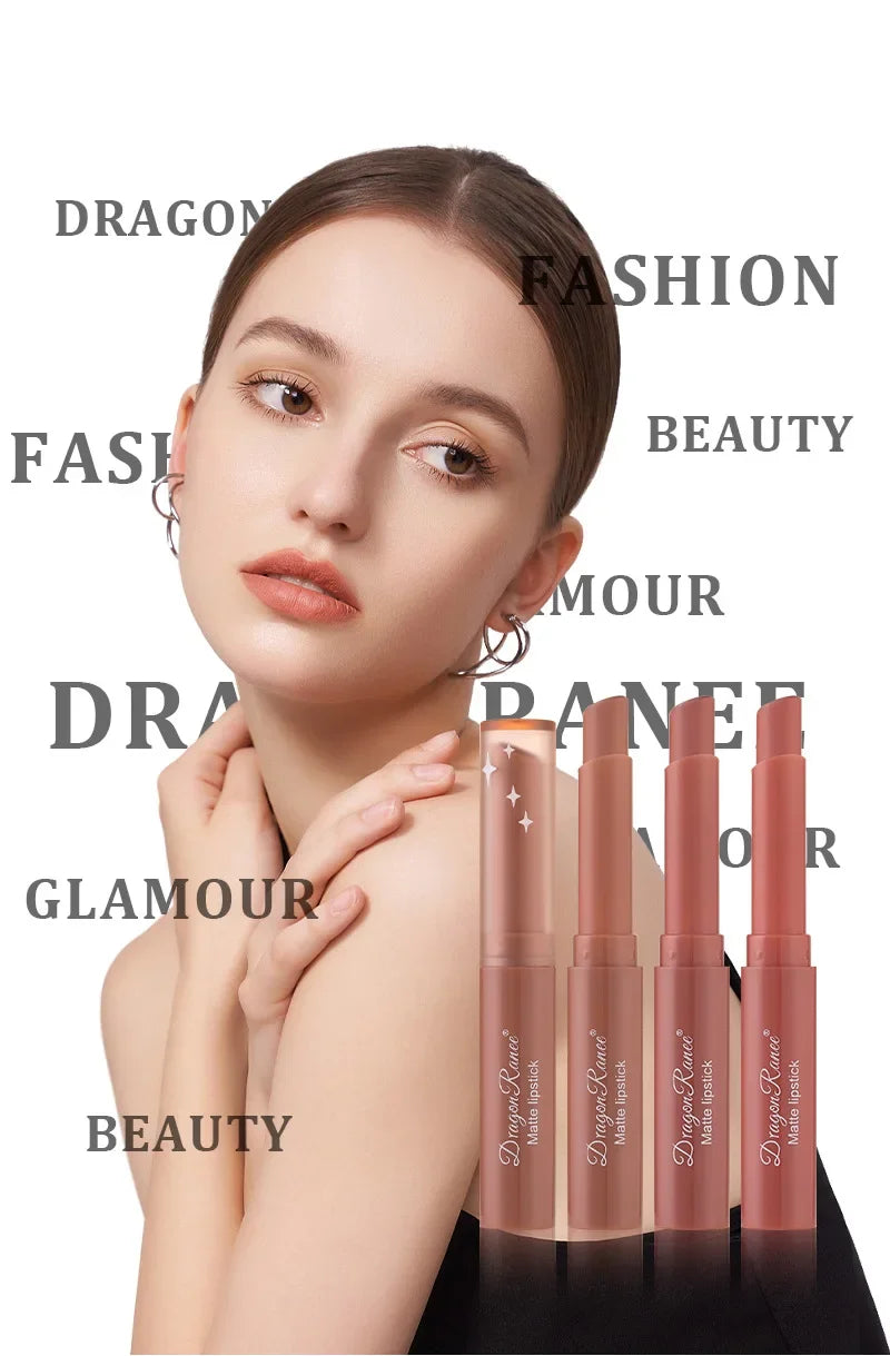 Nude Matte Lipstick Crayon Set (1–3 Pieces) | Long-Lasting Waterproof Lip Colour