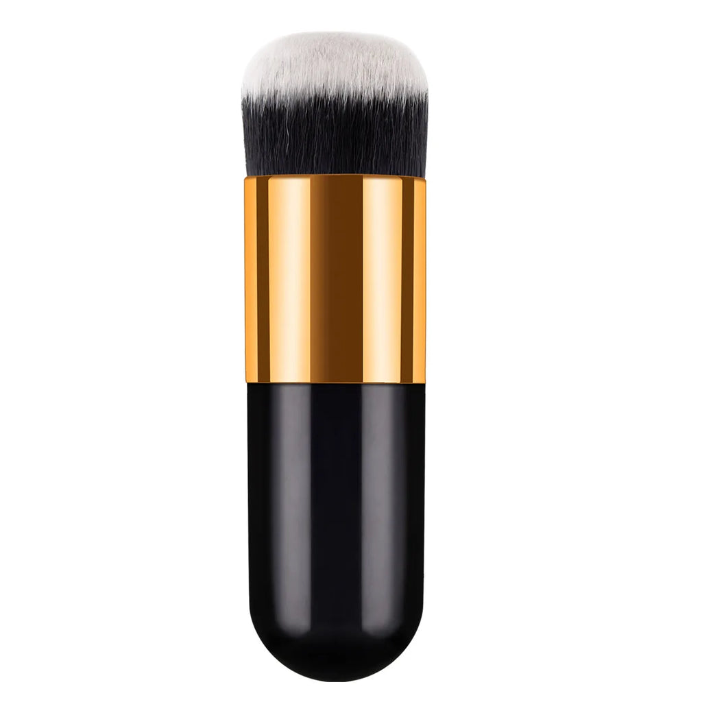 Chubby Flat Foundation Brush Professional Cream Makeup Brush with Soft Synthetic Bristles