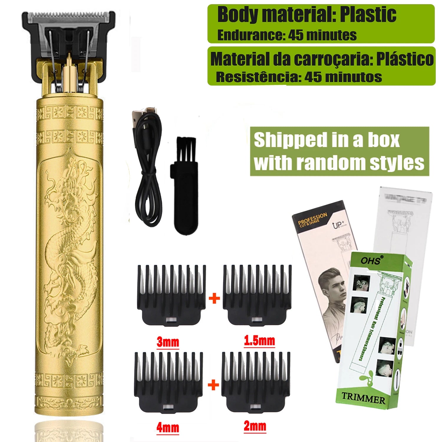 T9 Professional Hair Clipper & Beard Trimmer | Cordless 0mm Precision Barber Shaver