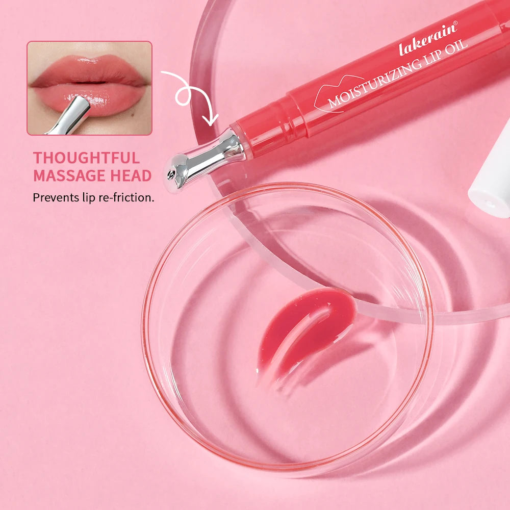Lakerain Moisturizing Lip Oil | Brightening, Nourishing & Repair Lip Balm Serum (1.5g)