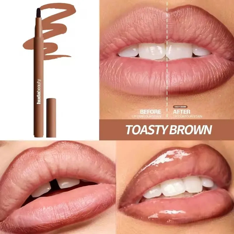 Velvet Nude & Brown Lip Liner Pencil – Matte Finish