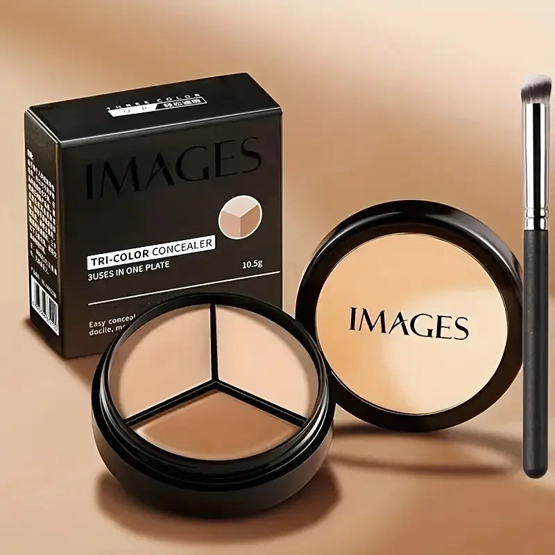 3-in-1 Cream Face Concealer Palette | Blemish, Dark Circle & Contour Corrector
