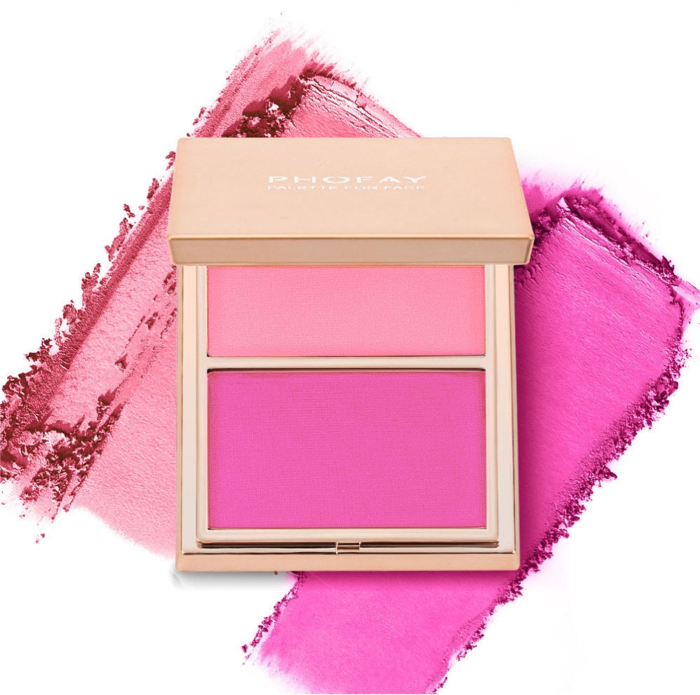 PHOFAY Double-Take Cream & Powder Blush Duo – Smooth, Weightless Finish (6.5g)