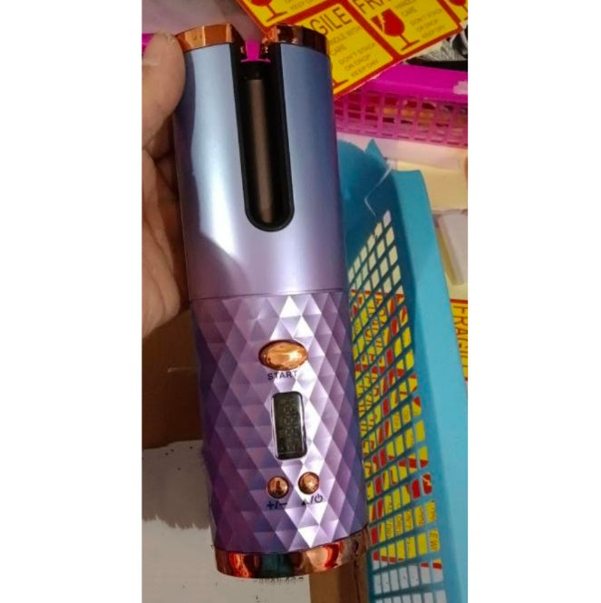 USB Wireless Automatic Curling Iron | Rechargeable Multifunctional Hair Curler with 6 Temperature & Time Settings