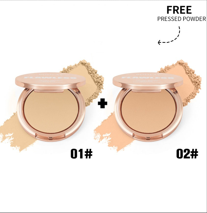 PHOFAY Matte Setting Pressed Powder  | Flawless, Shine-Control Finish (8g)