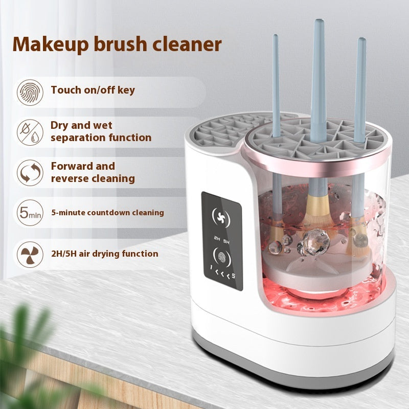 Electric Makeup Brush Cleaner & Dryer | Rechargeable Automatic Cleaning Stand with Drying & Disinfecting Function