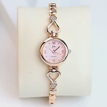 Luxury Women’s Quartz Watch with Bracelet Strap | Minimal Small Dial Ladies Wristwatch